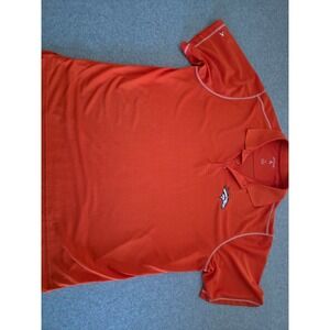 Antigua Denver Broncos Golf Polo Shirt Mens XXL Orange Team Logo